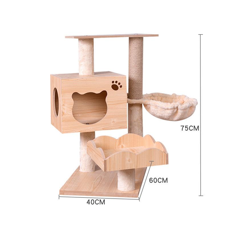 Cat Crawl Nest Scratching Board Tree Supplies Pet Toy Space Capsule - Dog Hugs Cat