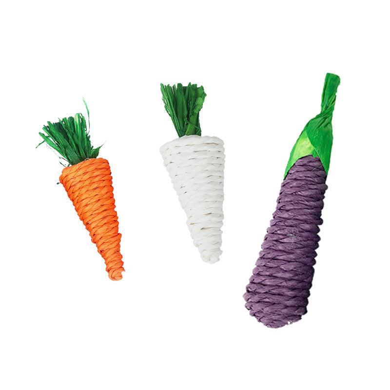 Hamster Toys Rabbit Molar Supplies Carrots - Dog Hugs Cat