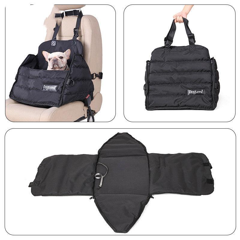 Pet Car Bag Car Front And Rear Seat Dog Car Pad Multi-Functional Anti Splash Autumn And Winter Pet Bag - Dog Hugs Cat