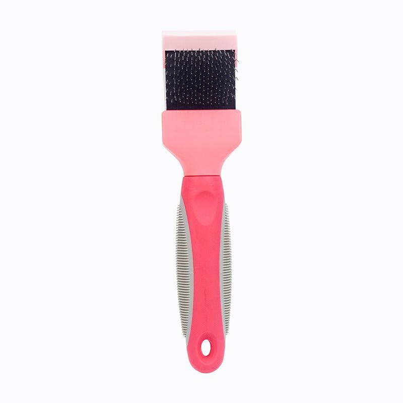 Pet Self Cleaning Hair Brush Cleaning Pets Supplies Cat Double Sided Soft Comb - Dog Hugs Cat