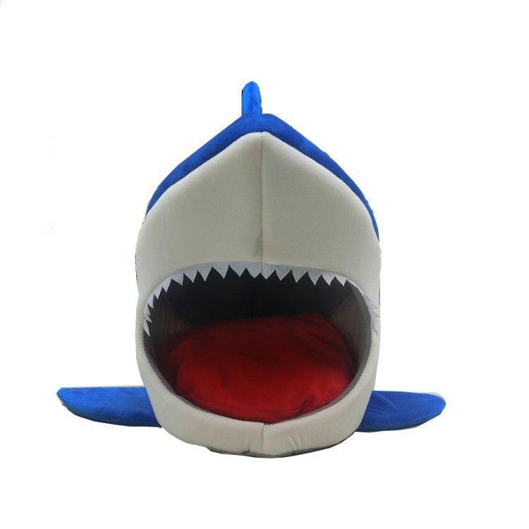 Shark Shape Pet Kennel Kennel Cat Kennel Dog Bed - Dog Hugs Cat