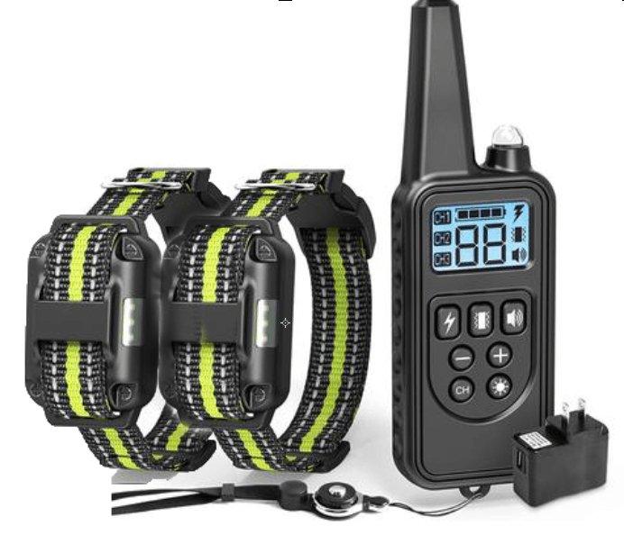 800M Waterproof Dog Training Collar with Adjustable Levels and 3 Training Modes - Dog Hugs Cat