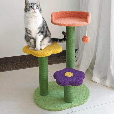 Cat Tower Cat Scratch Board Wear-Resistant Cat Climbing Tree - Dog Hugs Cat