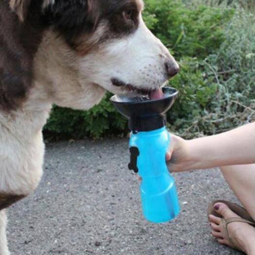 Portable Water Bottle Drinker For Pet Dogs - Dog Hugs Cat