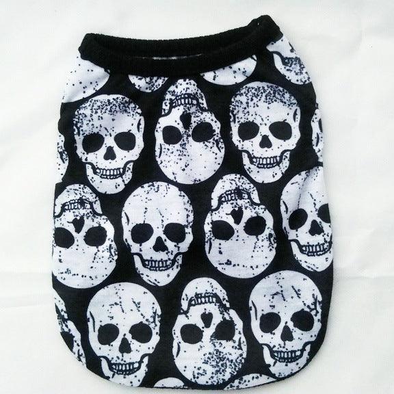 Pet Clothes Skull Halloween Supplies - Dog Hugs Cat