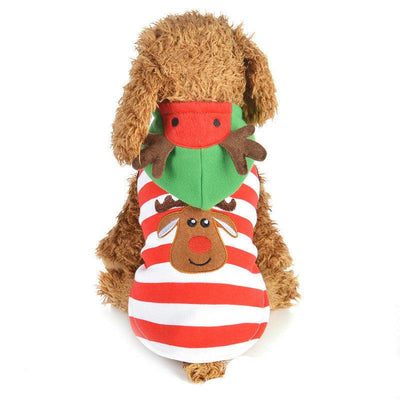 Christmas Transformed Elk Dress Dog Jacket - Dog Hugs Cat