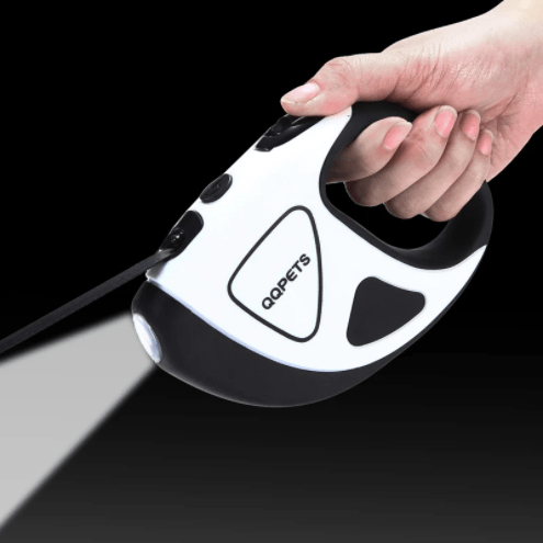 Pet Dog Automatic Retractable Fiber Leash Night Safety Led Shining Automatic Stretching Dog Hand Holding Rope Pet Supplies - Dog Hugs Cat