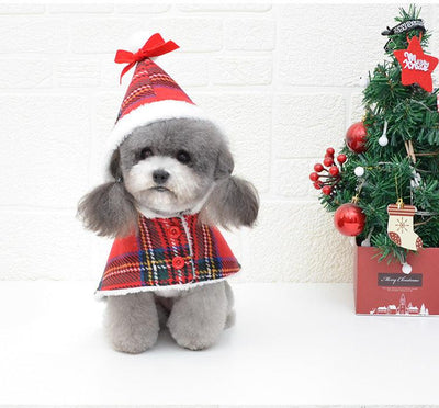 Christmas Knitted Turtleneck Dog Sweater Christmas Red Hedging Pet Winter Coat Clothes Holiday Dog Warm Clothing - Dog Hugs Cat