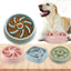 Plastic Pet Dogs And Cats Choke Prevention Slow Food Bowl - Dog Hugs Cat
