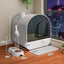Toilet Cat Litter Box Closed Type Odor Isolation - Dog Hugs Cat