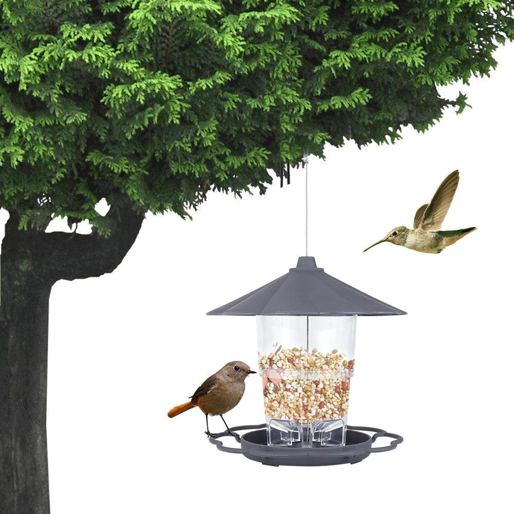 Opvouwbare Wilde Vogels Feeder Opknoping Birdcage Tuin Yard Outdoor Decoratie Met Afneembaar Dak Grote Capaciteit Bowls - Dog Hugs Cat