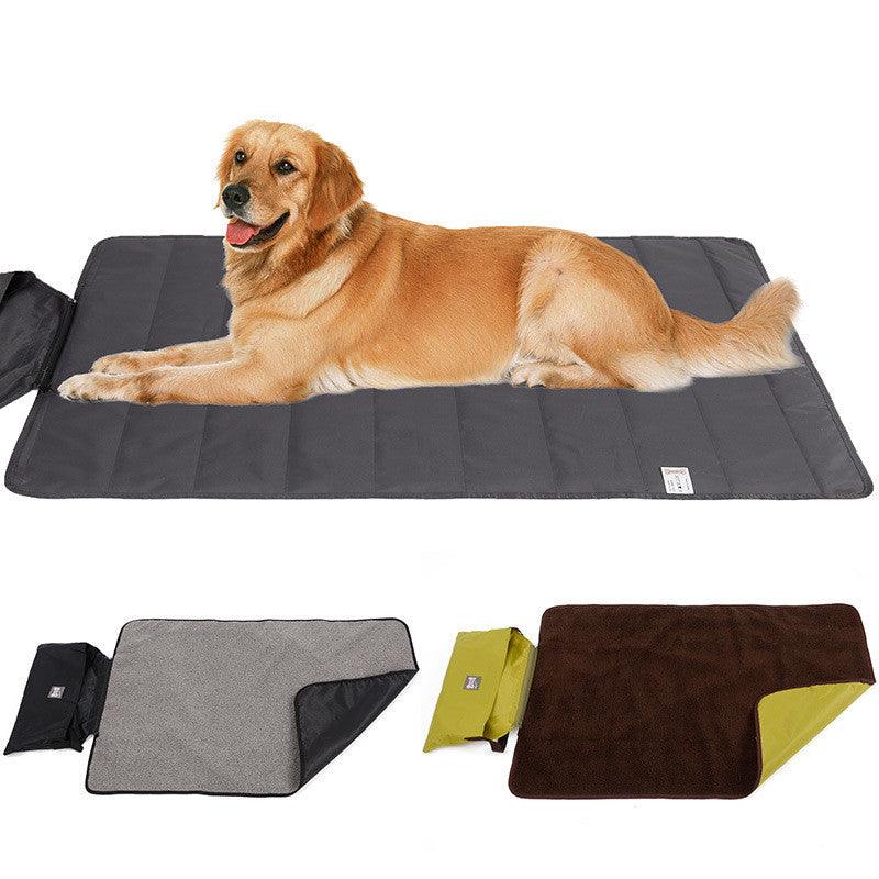 Outdoor Pet Blanket Folding Storage Portable Waterproof Warmth Dog Cat Products - Dog Hugs Cat