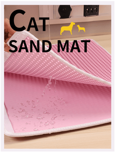Pet Cat Litter Mat Pet Supplies Eva Double Cat Litter Mat - Dog Hugs Cat