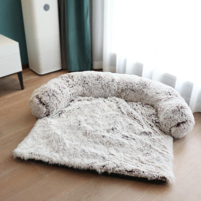 Removable Pet Dog Mat Sofa Dog Bed Soft Pad Blanket Cushion Home Washable Rug Warm Cat Bed Mat For Couches Car Floor Protector - Dog Hugs Cat