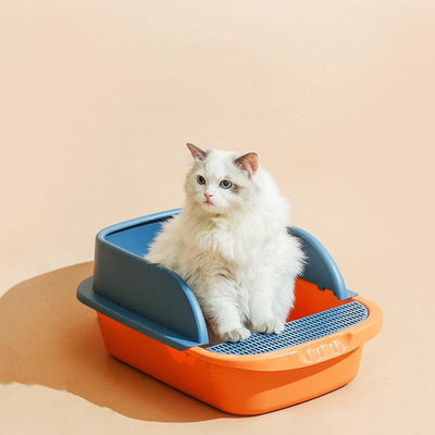 Bedpan Fully Enclosed Cat Litter Box Cat Kennel Kennel - Dog Hugs Cat