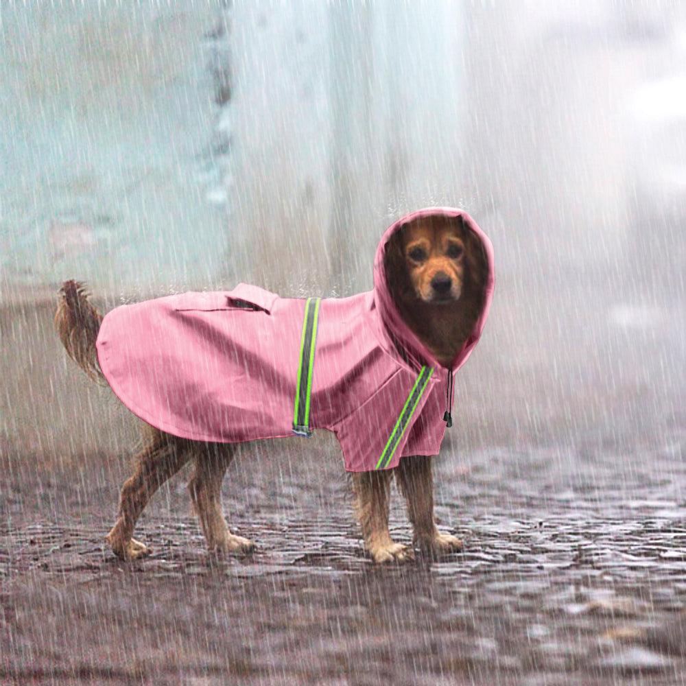 Waterproof Reflective Dog Raincoat - Dog Hugs Cat