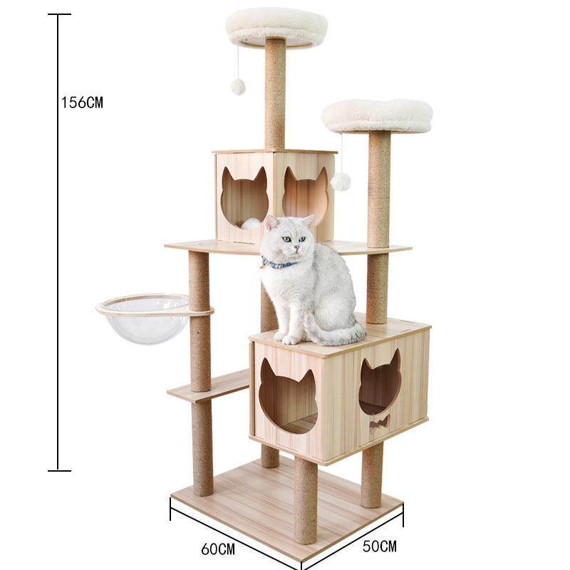 Cat Crawl Nest Scratching Board Tree Supplies Pet Toy Space Capsule - Dog Hugs Cat