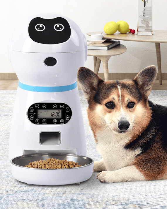 Automatic Pet Feeder - Dog Hugs Cat