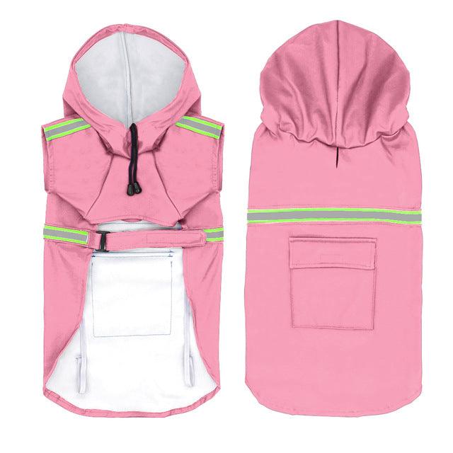 Waterproof Reflective Dog Raincoat - Dog Hugs Cat