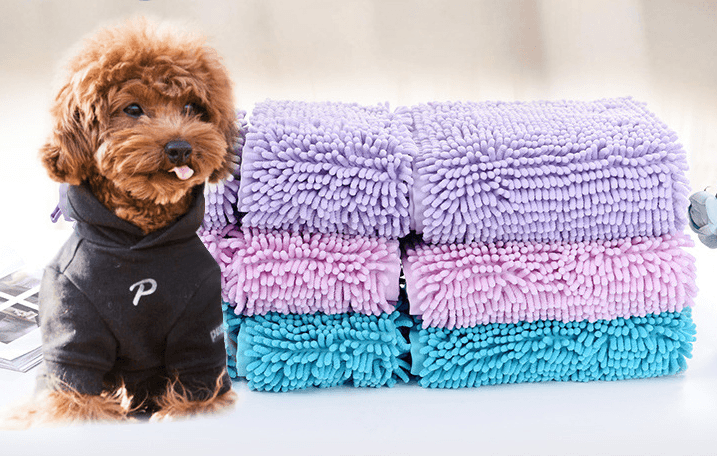 Dog Cat Bath Pet Towel - Dog Hugs Cat