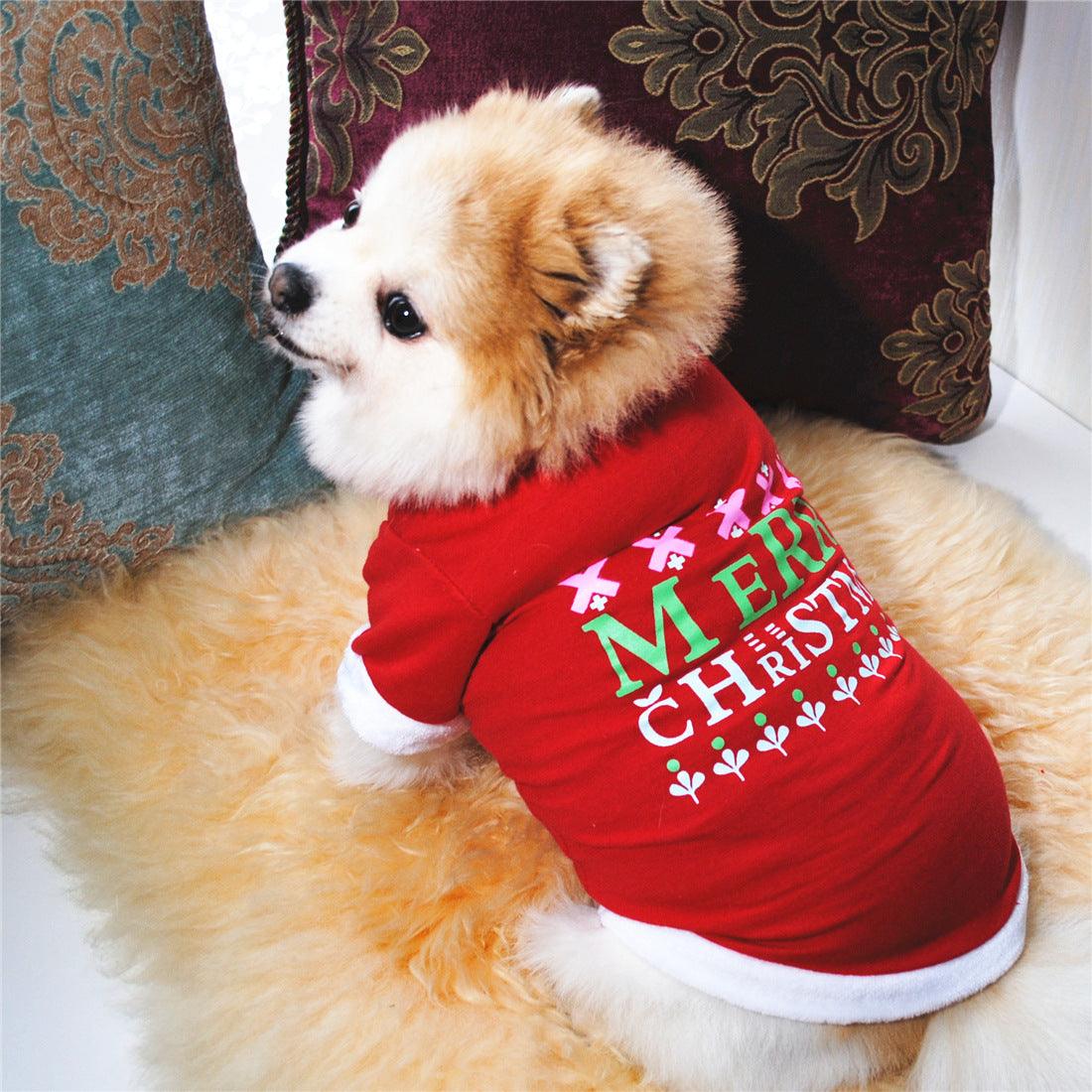 Christmas New Dog Clothes - Dog Hugs Cat