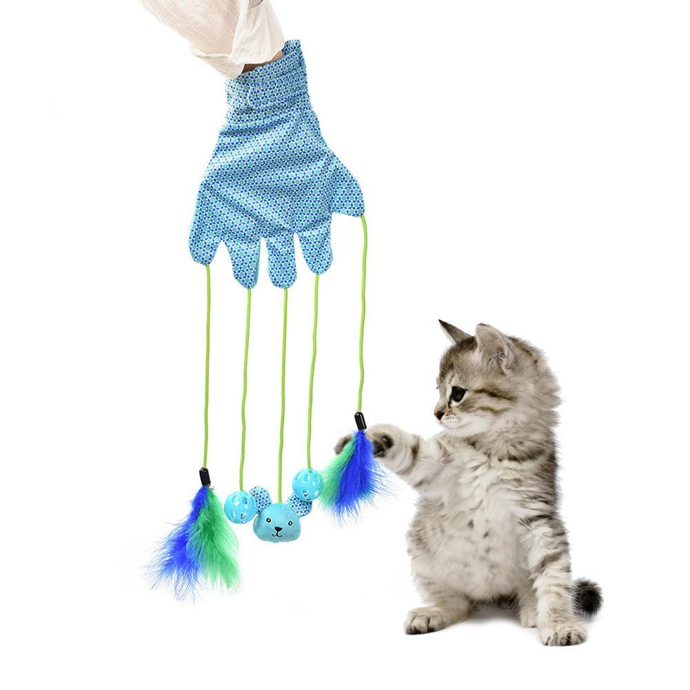 Funny Cat Gloves Toys - Dog Hugs Cat