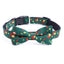 Christmas Pet Collar Medium And Large Dog Bow Collar - Dog Hugs Cat