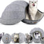 Cat Tunnel Toy Foldable Cat Tube Indoor Cat Cave Bed Multi-Function Pet Toy For Puppy Dogs Cats Interactive Ball Toy - Dog Hugs Cat