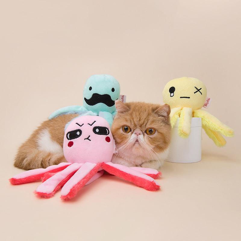 Plush Paper Cat And Dog Chewing Toys - Dog Hugs Cat