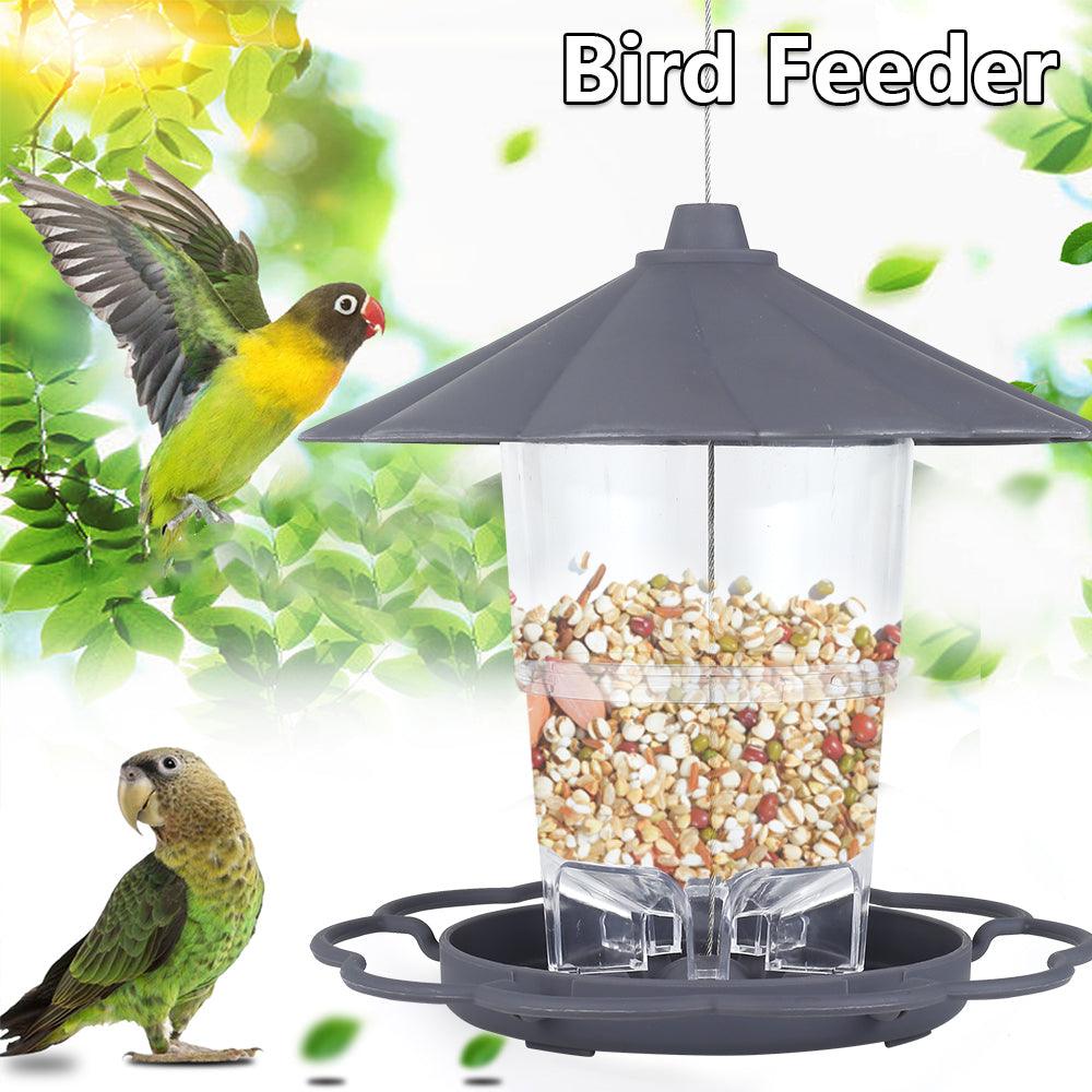 Opvouwbare Wilde Vogels Feeder Opknoping Birdcage Tuin Yard Outdoor Decoratie Met Afneembaar Dak Grote Capaciteit Bowls - Dog Hugs Cat