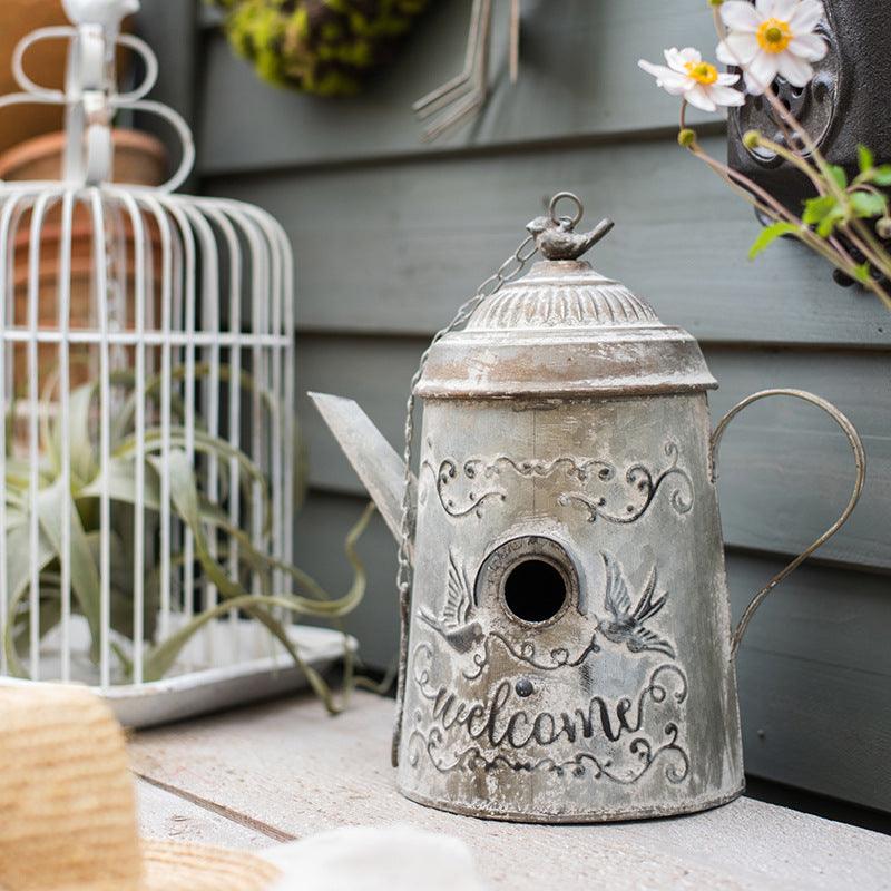 Bird Cage Birdhouse House Decoration - Dog Hugs Cat