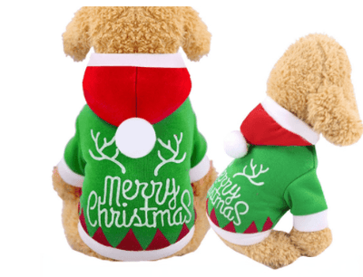 Christmas Pet Supplies Clothes Cat Cotton Clothes - Dog Hugs Cat