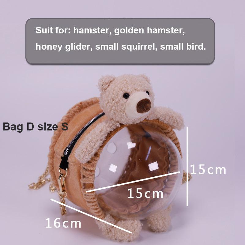 Hamster Cage Pet Out Of Bag Honey - Dog Hugs Cat