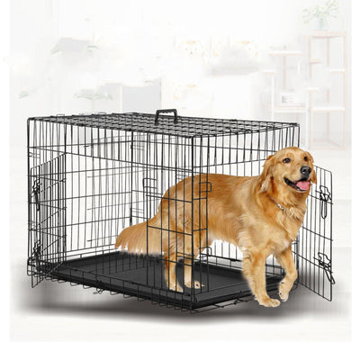 Cat Labrador Folding Wire For Large Pet Cage - Dog Hugs Cat