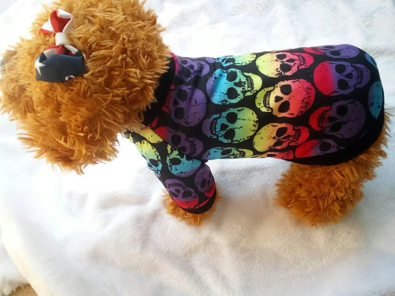 Pet Clothes Skull Halloween Supplies - Dog Hugs Cat