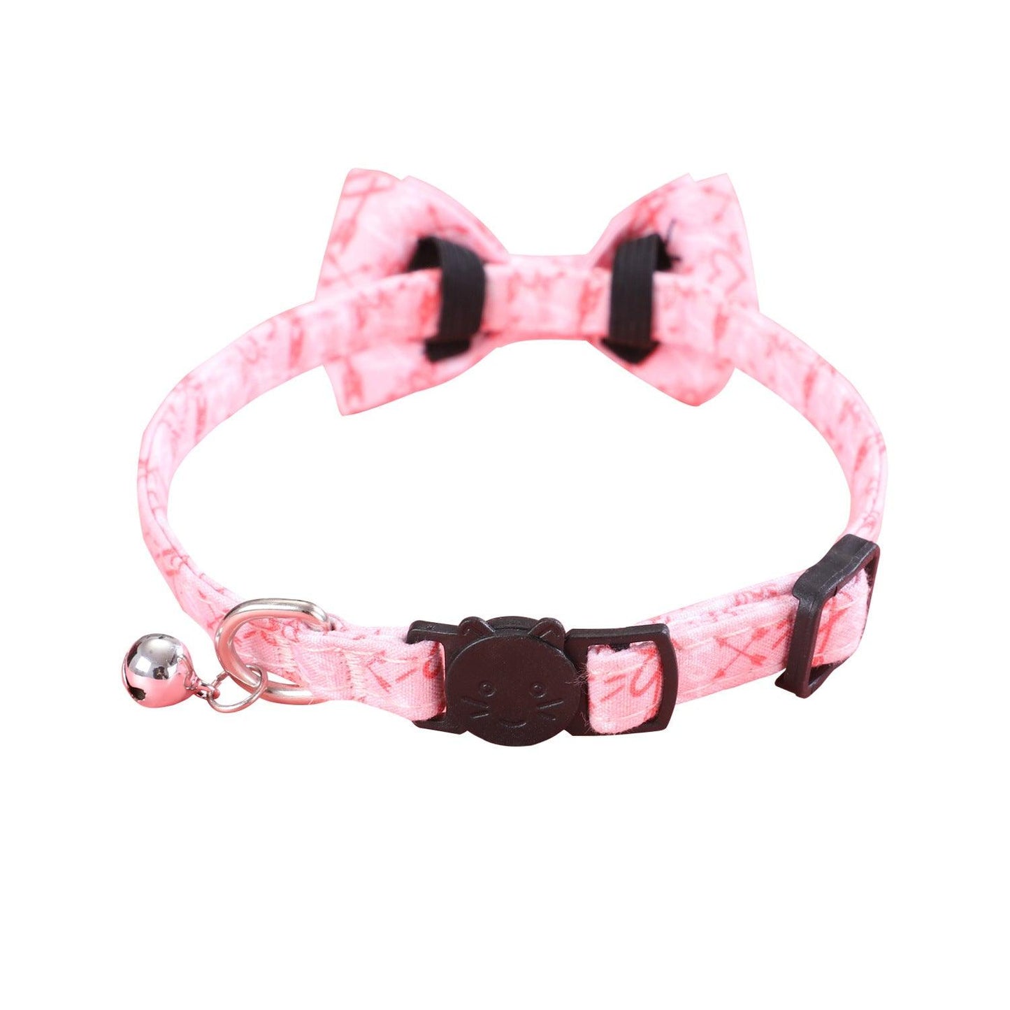 Valentines Day Cat Dog Leash Bow Tie - Dog Hugs Cat