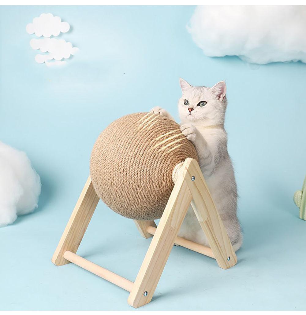 Professional Vertical Cat Toy Sisal Cat Catching Ball - Dog Hugs Cat