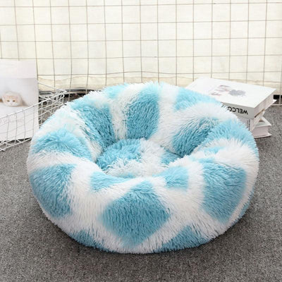 Cathouse Doghouse Large, Medium And Small Dogs Warm Plush Round Pet Bed Dog Bed Cat Bed Dog Bed - Dog Hugs Cat