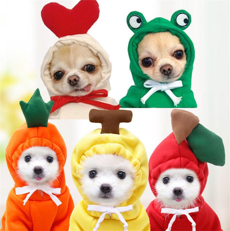 Dog Autumn And Winter Clothing Small And Medium Dog Love Two Legged Cat Cute Pet Clothing - Dog Hugs Cat