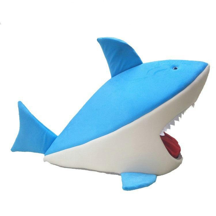 Shark Shape Pet Kennel Kennel Cat Kennel Dog Bed - Dog Hugs Cat