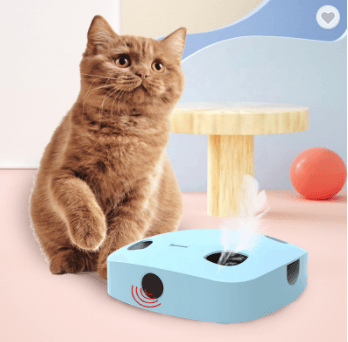 Funny Cat Stick Feather Smart Pet Electric Toys - Dog Hugs Cat