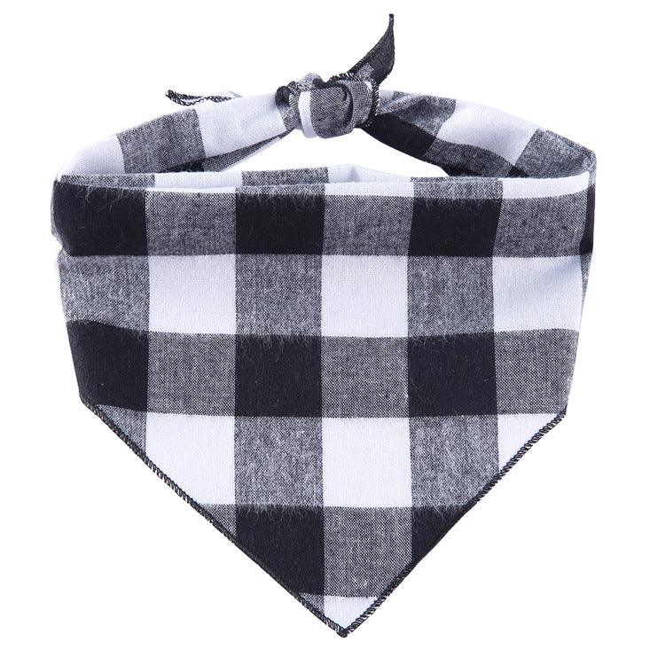 Adjustable Cotton Pet Bandana - Stylish Triangle Scarf for Dogs and Cats - Dog Hugs Cat