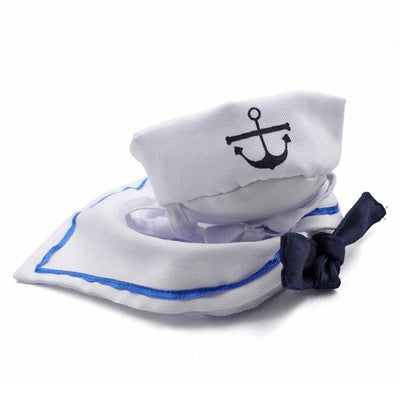 Adorable Nautical Pet Costume Set - Perfect for Halloween Cosplay! - Dog Hugs Cat