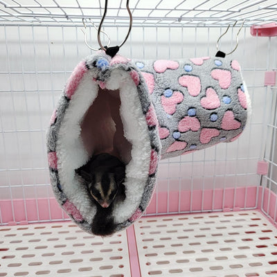 Hamster Warm Tunnel Super Soft Plush Tunnel Nest - Dog Hugs Cat