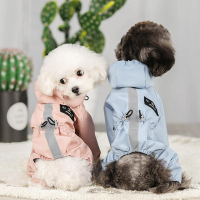 All-Weather Reflective Pet Raincoat - Dog Hugs Cat