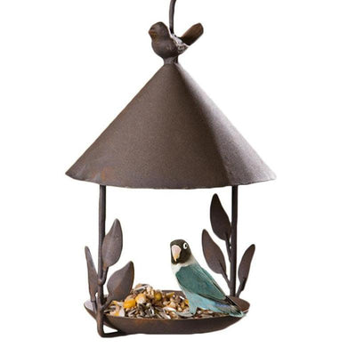 American Heritage Iron Aviary Bird Feeder - Dog Hugs Cat
