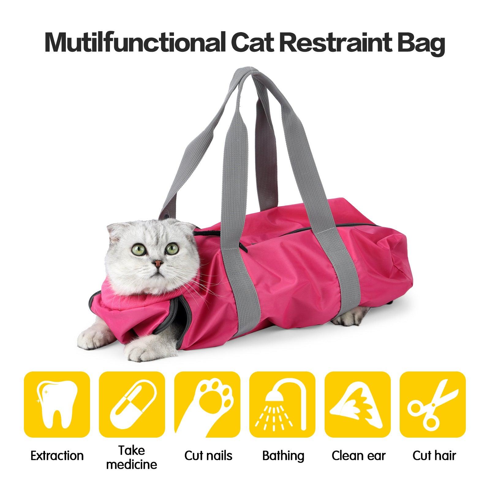 Anti-Scratch and Bite Cat Travel Bag with Double Lining - Stylish and Secure Pet Carrier - Dog Hugs Cat