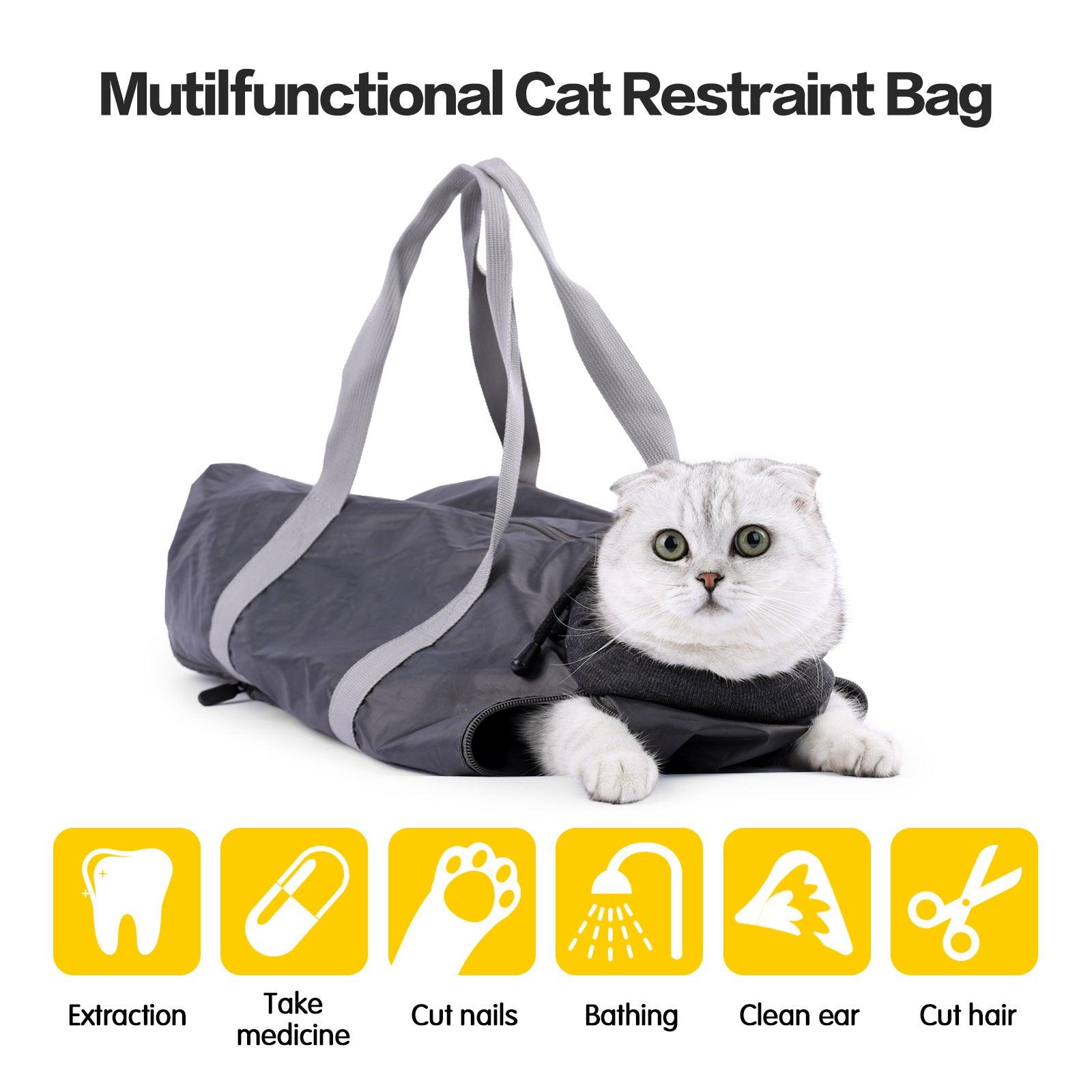 Anti-Scratch and Bite Cat Travel Bag with Double Lining - Stylish and Secure Pet Carrier - Dog Hugs Cat