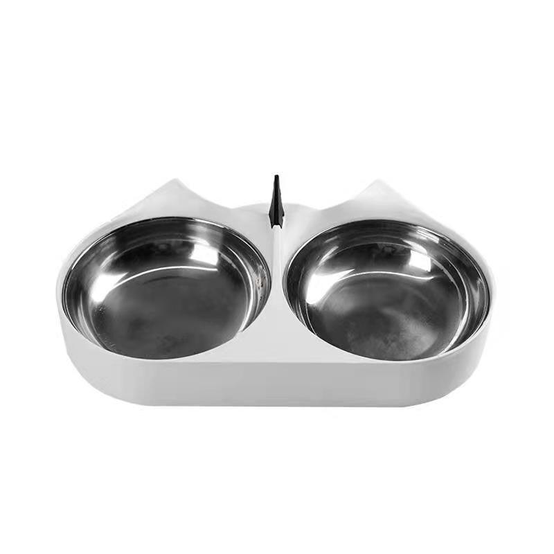 Automatic DuoFeed Cat Feeder - Capsule Design - Dog Hugs Cat