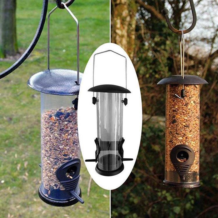 Automatic Hanging Bird Feeder: The Perfect Outdoor Dining Spot for Feathered Friends - Dog Hugs Cat